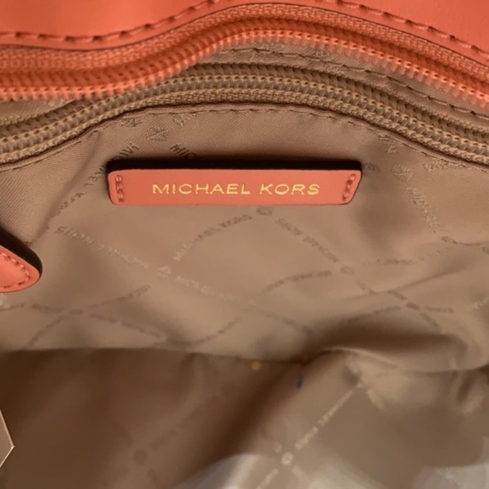 Michael Kors Xs Cryl Conv Tz Tote Sherbert Leather - Picture 3 of 16